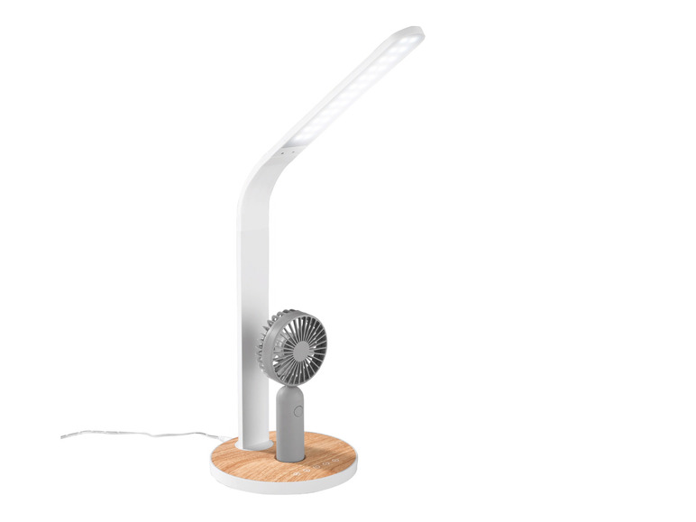 LED-bureaulamp met afneembare ventilator