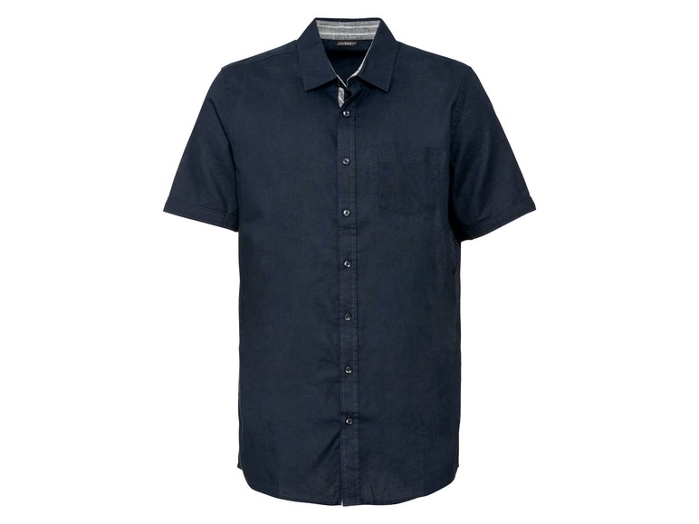 Heren overhemd S (44-46), Donkerblauw