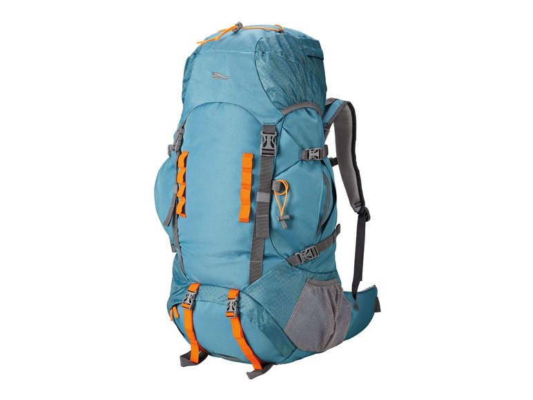 Backpack 70 l Grijs-blauw-oranje