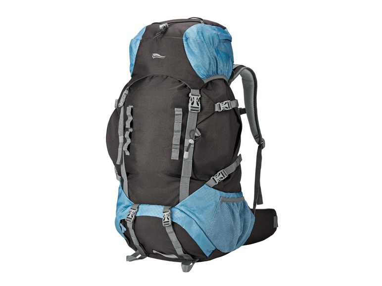 Backpack 70 l Zwart-grijs-blauw