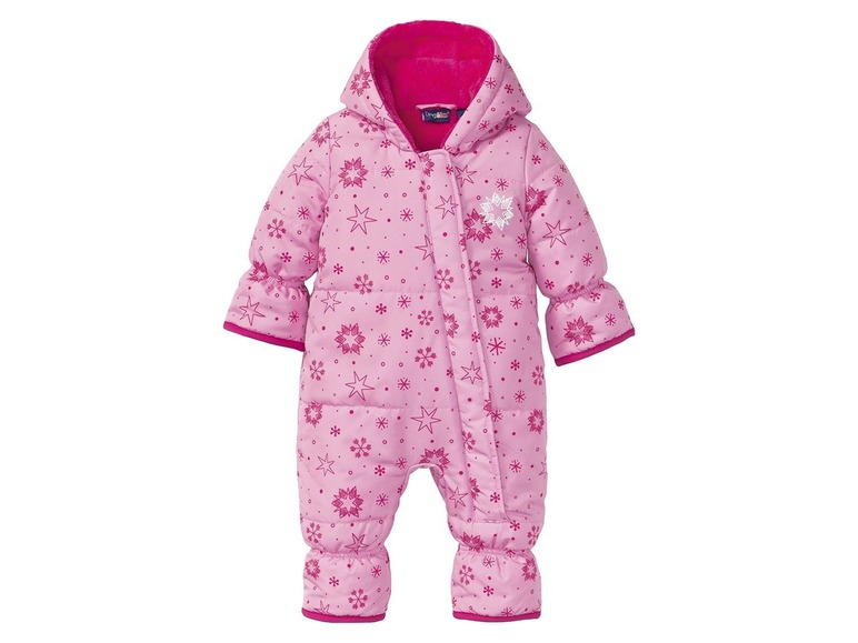 Baby meisjes overall 50-56, Lichtroze all-over-print